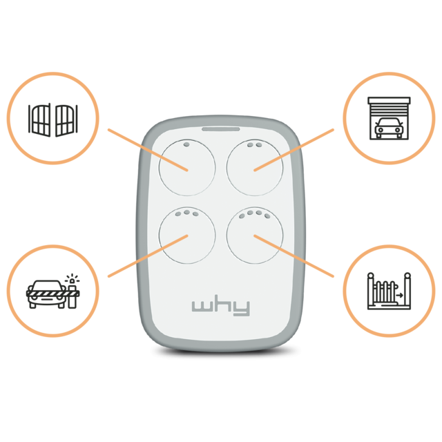 1Control - Solo Why - Télécommande universelle pour portail et garage - Box domotique et passerelle