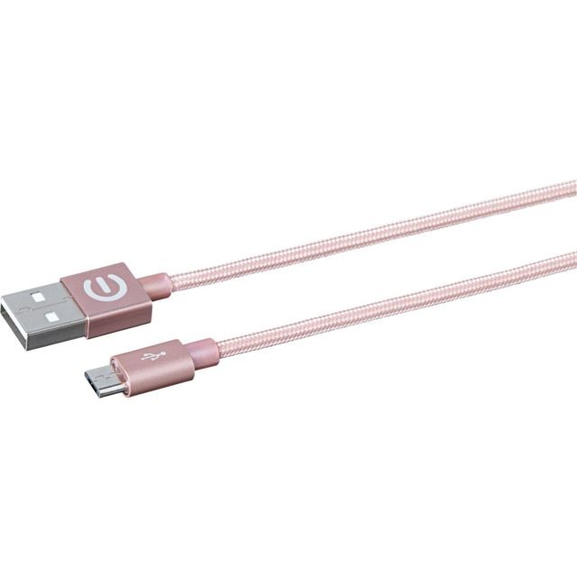 marque generique - MicroUSB Cable 1m Rose MicroUSB Male - USB A Male eSTUFF marque generique  - Marchand Zoomici