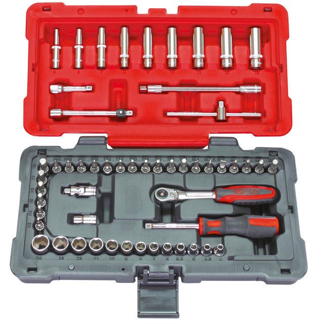 Ks Tools - Coffret de douilles et accessoires ULTIMATE® 1/4"", 54 pièces KS TOOLS 922.0654 Ks Tools  - ASD
