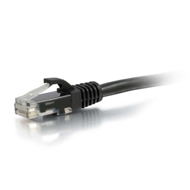 Cables To Go C2G Câble de raccordement réseau Cat5e avec gaine non blindé (UTP) de 0,5 M - Noir