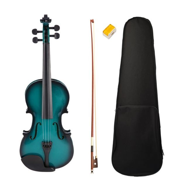 marque generique - Violon de violon acoustique naturel avec housse d'étui et colophane pour enfant débutant 3-4 marque generique  - Violons