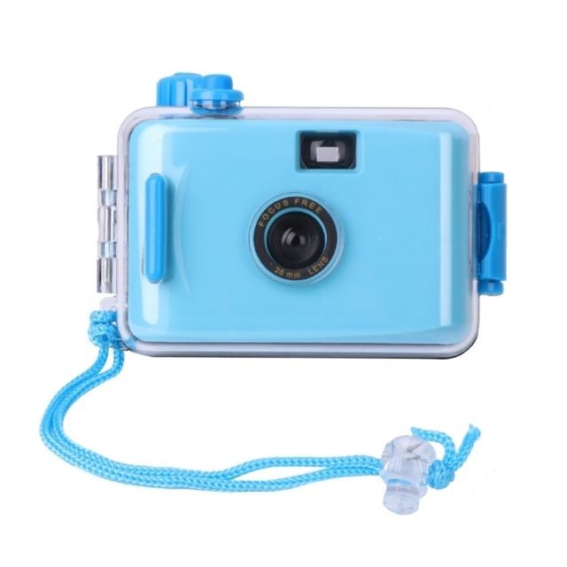 Wewoo - Caméra Enfant SUC4 5m film rétro étanche Mini-appareil photo compact pour enfants bleu clair - Appareil photo enfant Wewoo