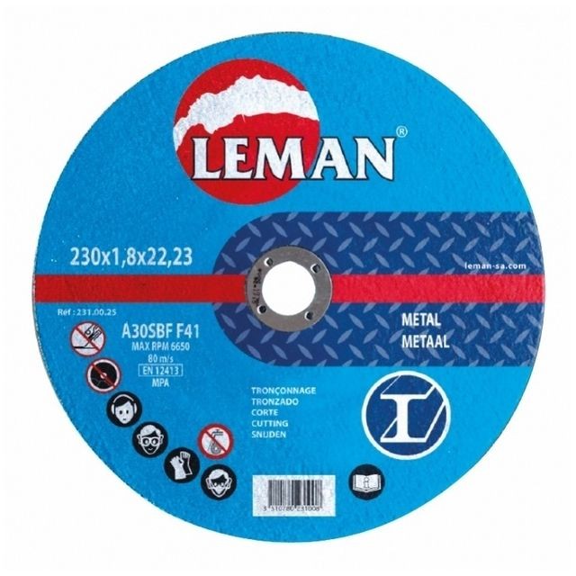 Leman -Leman - Disque Tronçonnage Métal 125x1,0x22,23 Mp Leman  - Leman