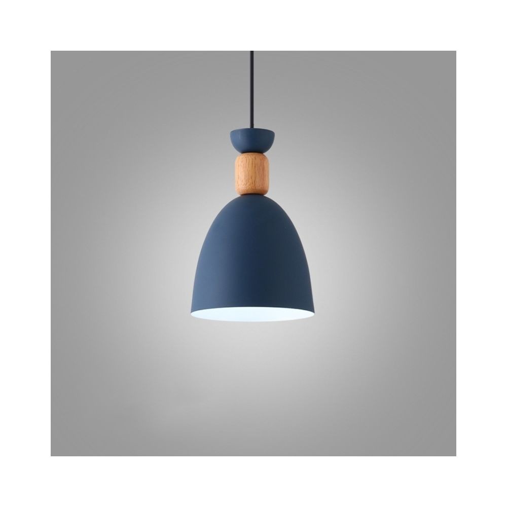 lampe suspendue luminaire salon salle à manger simple maison table de à chambre à coucher chevet lustre créatif (bleu)