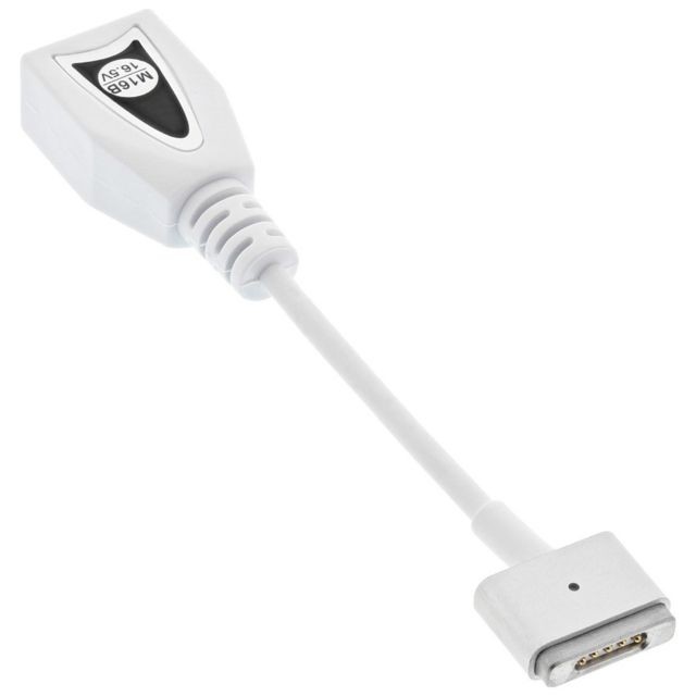 Inline - Bloc d'alimentation Inline® pour notebook TIP M16B (16,5 V), pour Apple Magsafe2, MacBook Pro Retina, 90W / 120W, blanc Inline  - Alimentation PC 5
