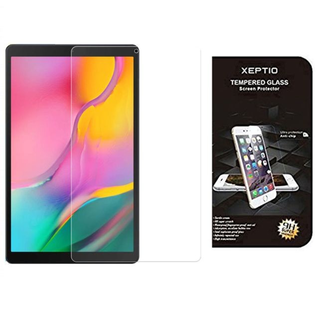 Xeptio - Samsung Galaxy TAB A 10,1 2019 Wifi - 4G/LTE : Protection d'écran en verre trempé - Tempered glass Screen protector - Protection écran tablette