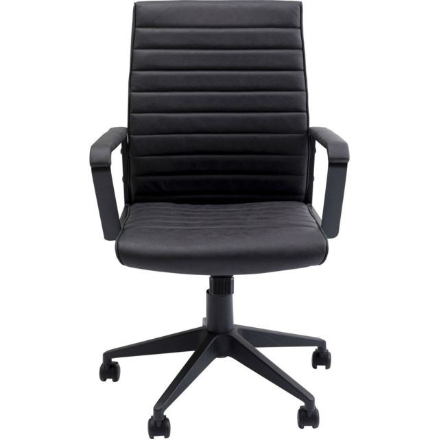 Karedesign - Chaise de bureau Labora noire Kare Design - Karedesign