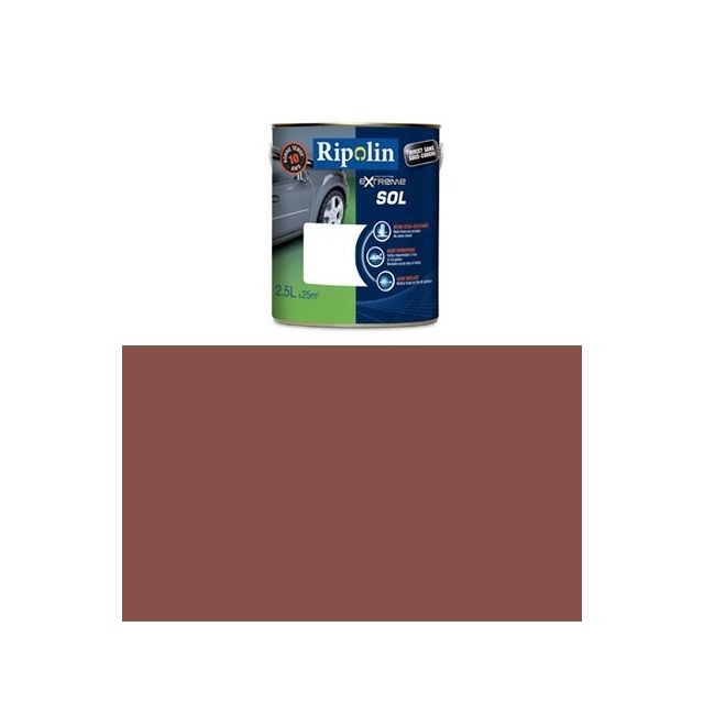 Peinture intérieure Ripolin Ripolin - Peinture Protection Extrême Sol Satin (bois, ciment, carrelage, tomette) 0.5 Litre Tomette