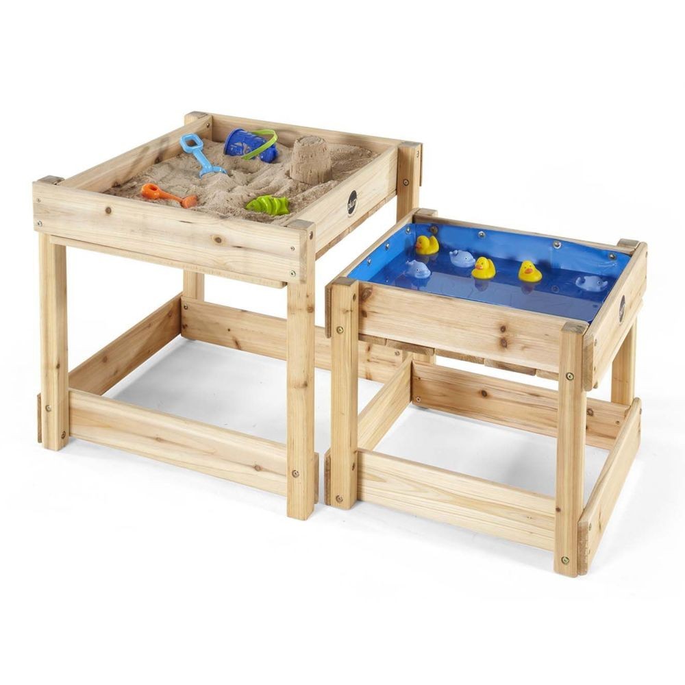 Plum Table de jeux en bois bac à sable et bac à eau