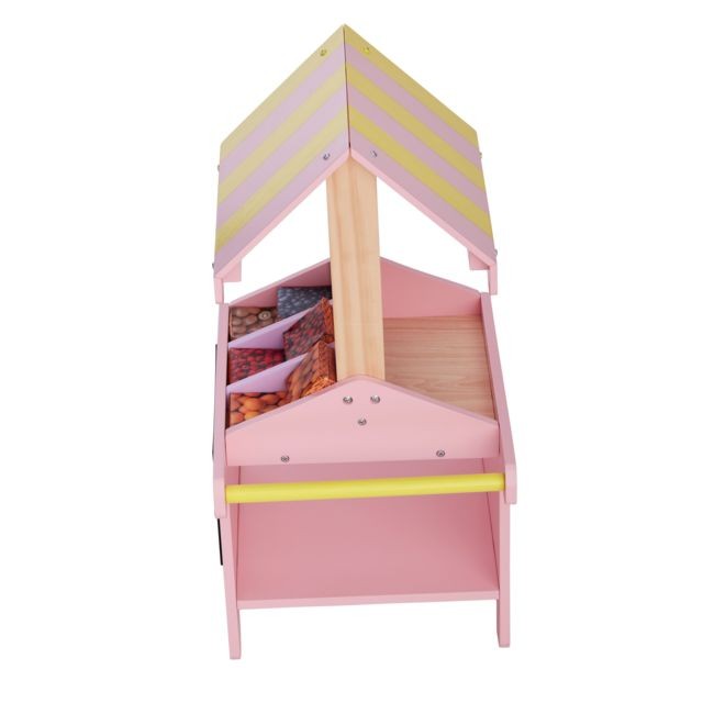 Maisons de poupées Chariot à pâtisseries en bois accessoires de jeu pour poupées de 40 cm Le Monde d'Olivia TD-12879A