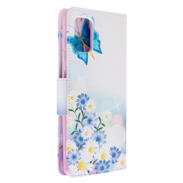marque generique Etui en PU impression de modèle flip papillons et fleurs pour votre Samsung Galaxy A71
