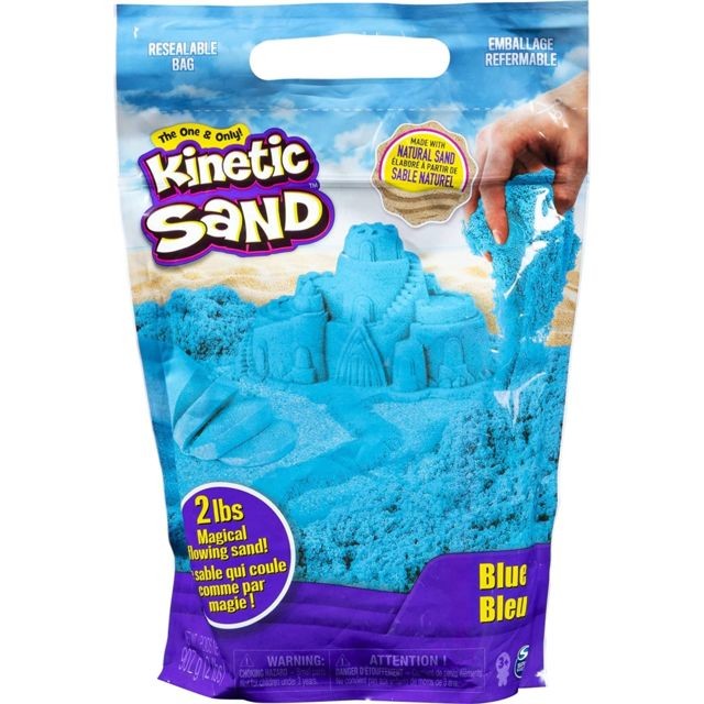 Spin Master - Spin Master 6047183 - Kinetic Sand Colour Bag Sac Bleu 907 g Spin Master  - Spin Master