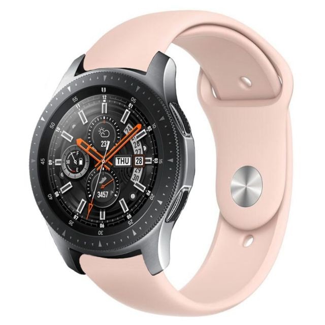 Wewoo - Montre connectée Bracelet en silicone monochrome pour appliquer Samsung Galaxy Watch Active 20 mm sable rose - Montre connectée femme Montre connectée