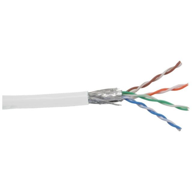 Inline - Câble patch Cat.5e, InLine®, blanc, S-FTP, AWG26, PVC, 100m Inline  - Cable rj45 100m