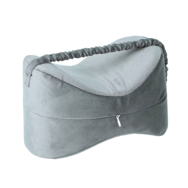 Literie de relaxation Coussin genou oreiller genou sommeil côté mousse oreiller pour femmes enceintes Pregancy Grey