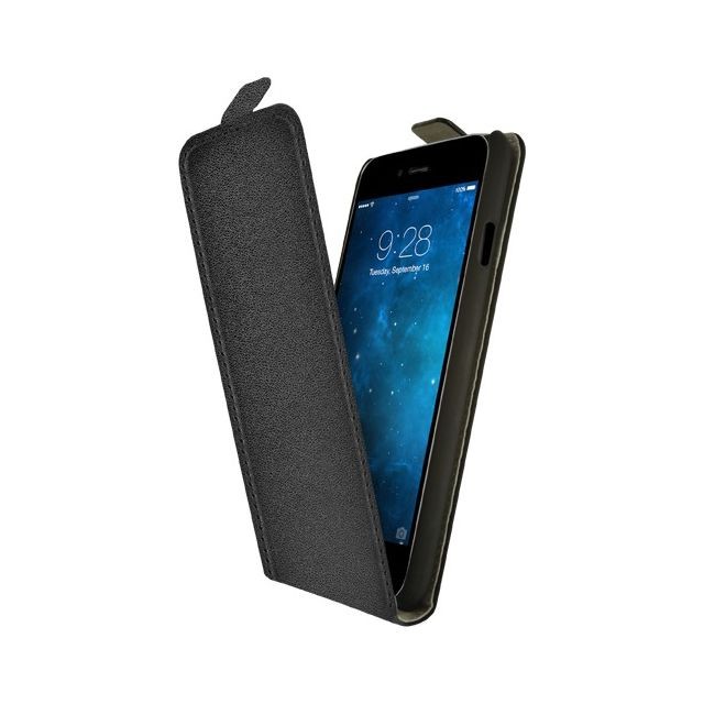 Sacoche, Housse et Sac à dos pour ordinateur portable Blueway Etui coque noir avec rabat pour Apple iPhone 6 et 6S