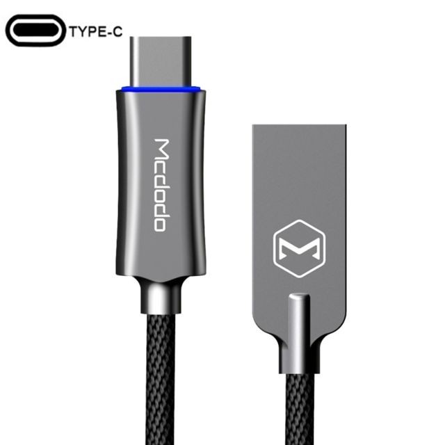 Wewoo - Cable USB-C / Type-CMale Vers USB 3.0 Câble double pour charge rapide + déconnexion automatique, pour Galaxy S8 et S8 + / LG G6 / HuP10 P10 Plus / Xiaomi Mi6 Max 2 autres téléphones intelligents, longueur: 1,0 m (gris) Wewoo  - Câble antenne