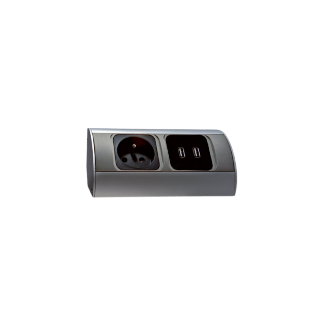 Orno - Bloc prises cuisine avec 2 prises USB pour charger vos appareils  - Orno - Blocs multiprises Orno