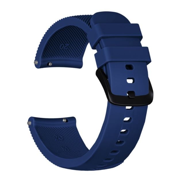 marque generique - Bracelet en silicone sergé bleu foncé pour votre Garmin Move Luxe/Move Style/Move 3/Move Venu marque generique  - Accessoires bracelet connecté