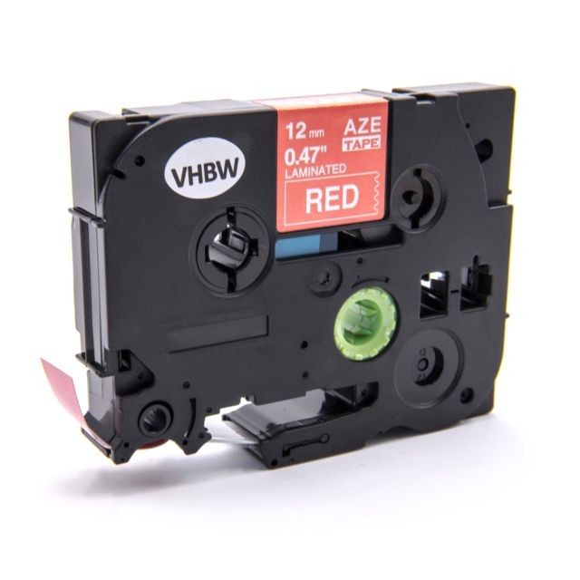 Vhbw - Ruban Cassette Cartouche 12mm vhbw rouge pour Brother P-Touch 200, 300, 500, 1000, 2000, 9000 comme TZ-435, TZE-435 Vhbw  - Cartouche d'encre Vhbw