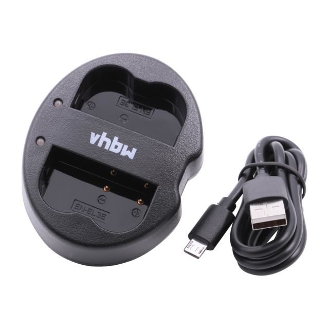 Vhbw - vhbw micro USB chargeur double câble de charge pour appareil photo Pentax D-Li50 Vhbw  - Batterie Photo & Video