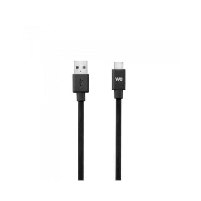 Câble USB Câble USB-C mâle/USB A mâle plat - Noir (1m)
