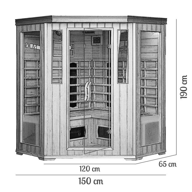 Saunas à chaleur infrarouge Concept Usine 1389