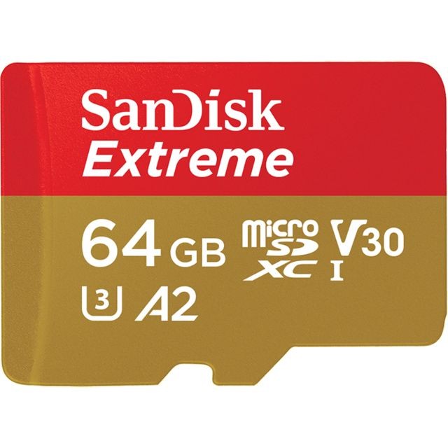 Sandisk - Sandisk Extreme mémoire flash 64 Go MicroSDXC Classe 3 UHS-I - Carte SD