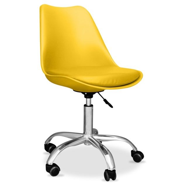 Privatefloor - Chaise de bureau Tulip pivotante à roulettes Privatefloor  - Chaises Privatefloor