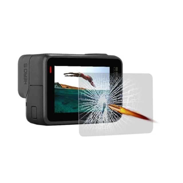 Caméra d'action Wewoo Film protecteur écran pour le de verre trempé de d'écran de GoPro HERO5 LCD Dispaly