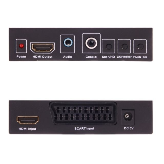 Wewoo NK-8S PÉRITEL + HDMI vers HDMI 720P / 1080P Vidéo HD Convertisseur adaptateur Scaler Box