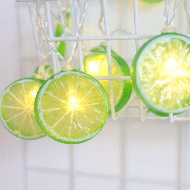 Wewoo - Guirlande LED 3m citron tranche prise USB romantique chaîne vacances lumière, lampe décorative fée chaleureuse style de 20 pour Noël, mariage, chambre (Vert) Wewoo  - Idées cadeaux