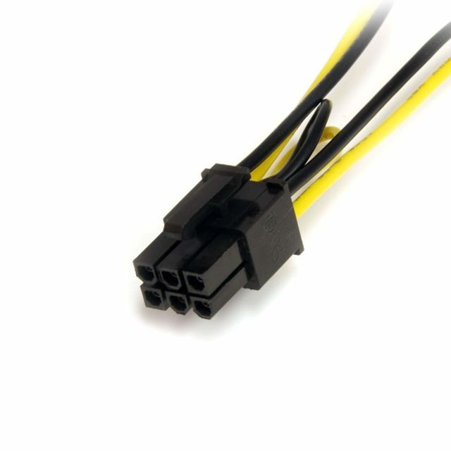 Startech Câble adaptateur d'alimentation SATA vers carte vidéo PCI Express 8 broches de 15 cm