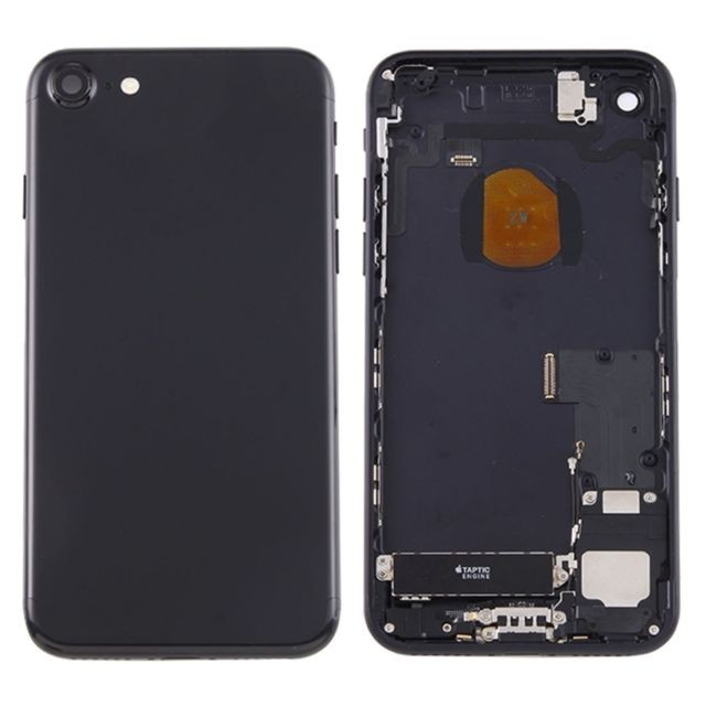 Wewoo - Pour iPhone 7 couvercle de la batterie arrière avec plateau de carte Jet Noir pièce détachée Wewoo  - Accessoire Smartphone