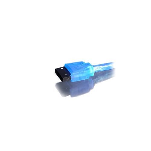 Akasa - CABLE SATA 3 - Bleu UV - 6 Gb/s - 100cm - AK-CBSA01-10BV - Akasa
