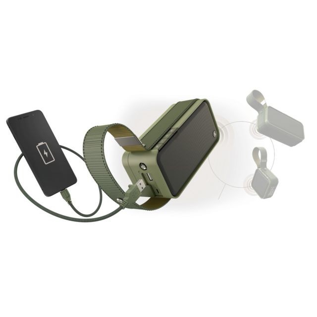 Hama Enceinte Bluetooth ""Soldier-L"" - Vert olive