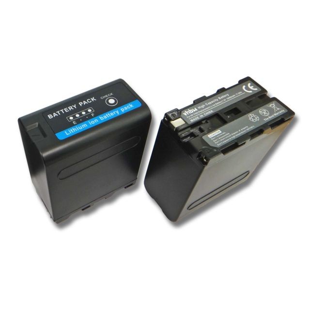 Batterie Photo & Video Vhbw vhbw 2x batteries Li-Ion 10400mAh (7.4V) pour caméra vidéo, caméscope Sony HXR-NX5E comme Sony NP-F990.