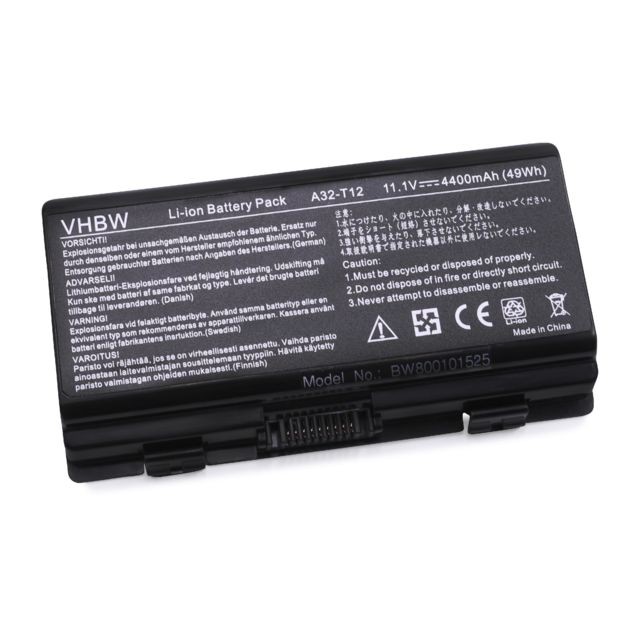 Vhbw - vhbw Batterie compatible avec Asus X58, X58c, X58l, X58le ordinateur portable Laptop Notebook (Li-Ion, 4400mAh, 11.1V, 48.84Wh, noir) Vhbw  - Accessoire Ordinateur portable et Mac