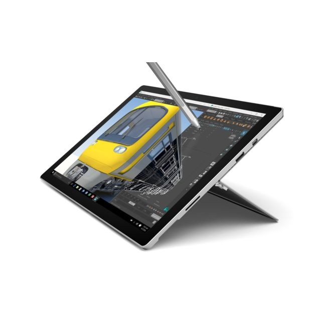 Microsoft - Surface Pro 4 - 2-en-1 - 256 Go - Intel Core i7 - Argent Microsoft   - PC Portable Intel core i7