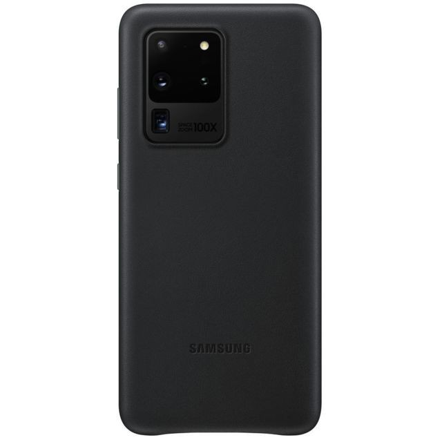 Samsung - Coque en cuir pour Galaxy S20 ULTRA 5G Noir - Coque, étui smartphone