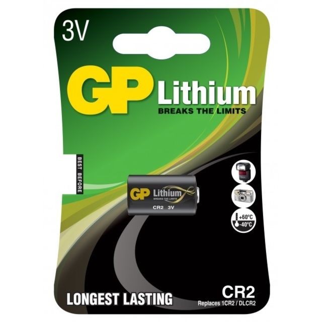 GP Batteries - GP GPCR2-2U1 Pile Lithium 3V / CR2 GP Batteries  - GP Batteries