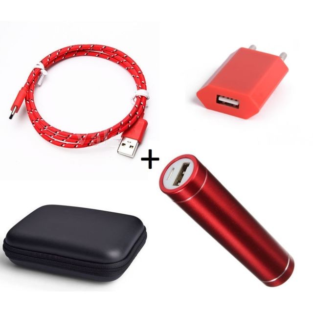 Shot - Pack pour XIAOMI Mi 5 (Cable Chargeur Type C Tresse 3m + Pochette + Batterie + Prise Secteur) Android Shot  - Xiaomi mi 5