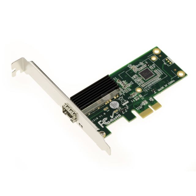 Kalea-Informatique - Carte Controleur PCIe 1x Reseau 1G Gigabit Lan Ethernet SFP avec CHIPSET INTEL WG I210AS Kalea-Informatique   - Kalea-Informatique