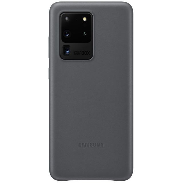 Samsung - Coque en cuir pour Galaxy S20 ULTRA 5G Gris - Accessoires Samsung Accessoire Smartphone