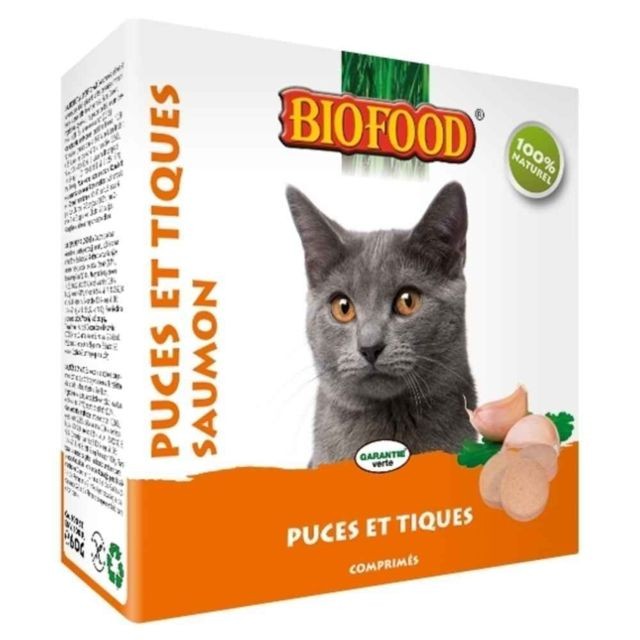 marque generique - Friandises Puces et Tiques au Saumon pour Chats - Biofood - x100 marque generique   - Friandise pour chat