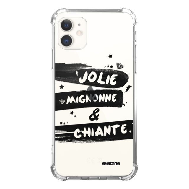 Evetane - Coque iPhone 11 anti-choc souple avec angles renforcés transparente Jolie Mignonne et chiante Evetane Evetane  - Bonnes affaires Evetane