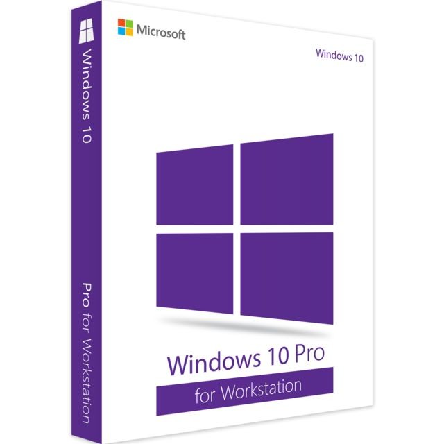 Microsoft - Windows 10 Pro for Workstation - neuf & authentique - en téléchargement Microsoft  - Systèmes d'exploitation