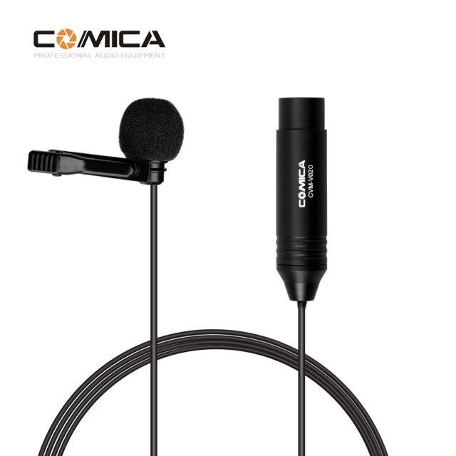Generic - COMICA CVM-V02O Omnidirectionnel Lavalier Lapel Microphone à condensateur Micro XLR Prise Prise en charge de l'alimentation fantôm - Microphone Photo et Vidéo