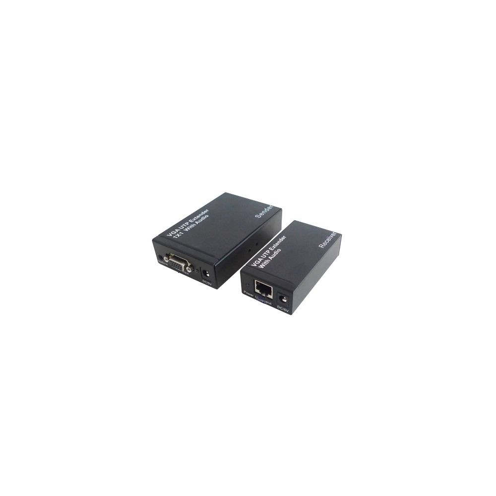 Wewoo Extenseur VGA noir VGA UTP Extender 1x1 Séparateur avec Audio