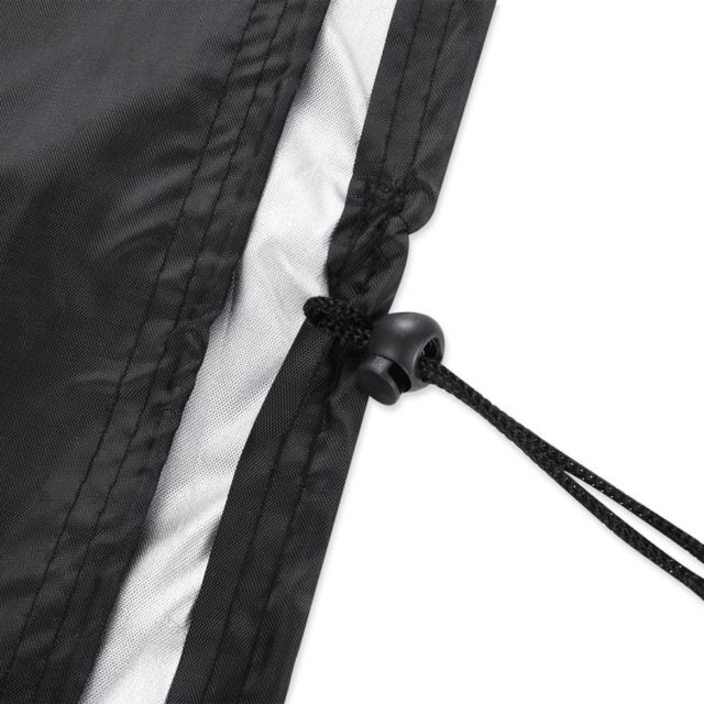 Wewoo Anti-UV Étanche à la poussière noir Tissu Chaises de Table Pliante Housse de Protection Extérieure Meubles Set Couverture, Taille: 123 * 123 * 74 cm